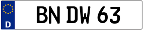 Trailer License Plate